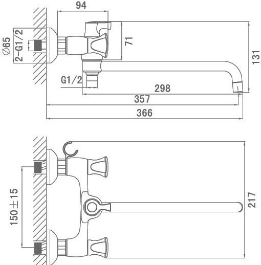 Универсальный смеситель D&K Hessen Grimm DA1383301