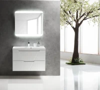 Мебель для ванной комнаты BelBagno Vittoria 90 подвесная, bianco lucido, белая глянцевая раковина