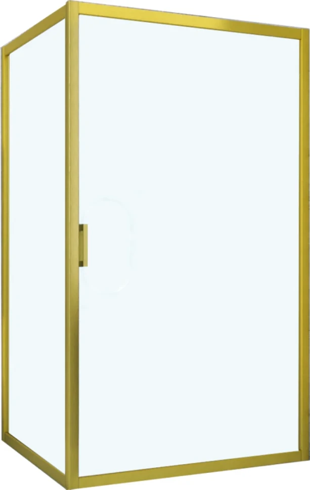 Душевой уголок Vegas Glass ZP+ZPV NOVO 100*90 03 01 профиль золото матовое, стекло прозрачное