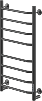 Полотенцесушитель электрический Ника Way 3 80/40, матовый черный RAL9005
