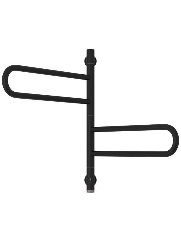 Полотенцесушитель электрический Сунержа Парео 4.0 31-0823-0567 55x50 см, скрытое подключение, матовый черный, E-образный