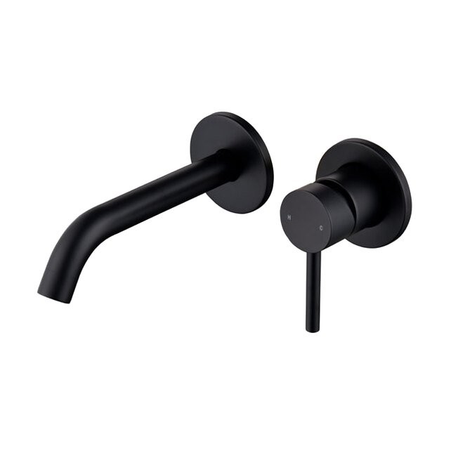 Смеситель для раковины Caprigo Don 53-027-NER С ВНУТРЕННЕЙ ЧАСТЬЮ, матовый черный