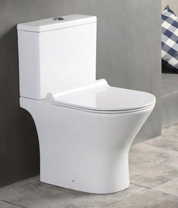 Унитаз-компакт напольный AZARIO Verde AZ-2224 глянцевый белый