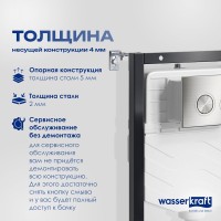 Система инсталляции для унитазов Wasserkraft Aller 10TLT.010.ME.BN01 с кнопкой смыва никель