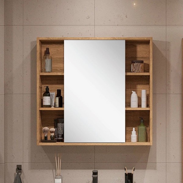 Зеркало-шкаф SanStar Lavanti 80 дуб вотан