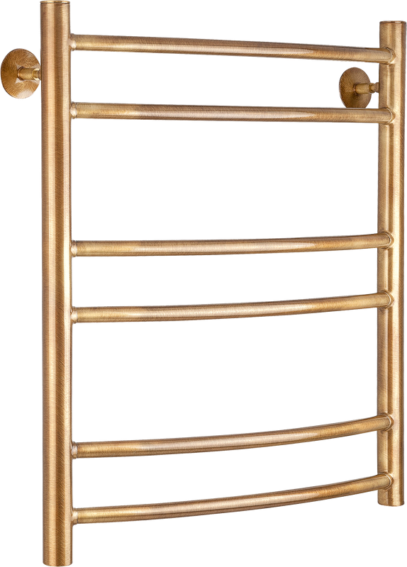 Полотенцесушитель водяной Secado Милан 2 75x55 см, бронза, лесенка, латунь