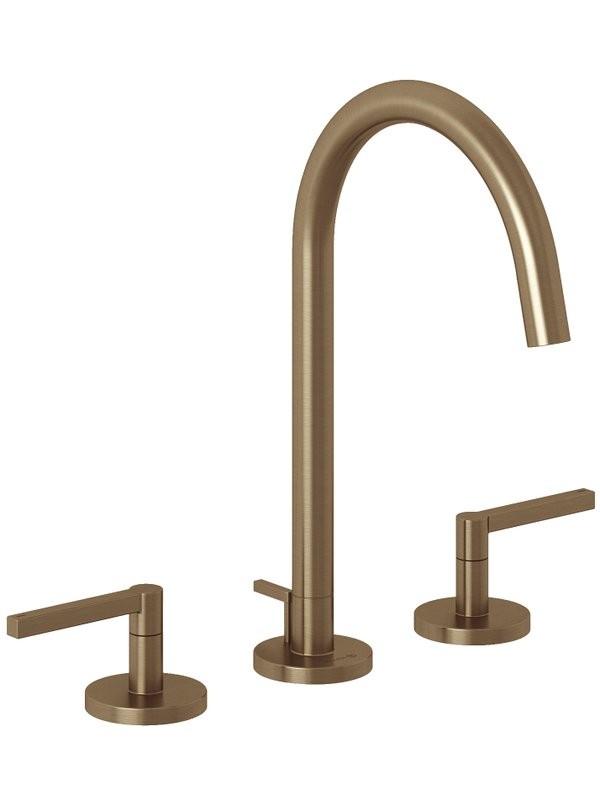 Смеситель для раковины Kludi Nova Fonte Puristic 20143N115 брашированная бронза PVD