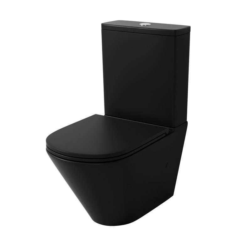 Унитаз-компакт напольный Grossman Торнадо GR-4449BMSQ матовый черный