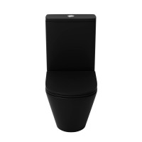 Унитаз-компакт напольный Grossman Торнадо GR-4449BMSQ матовый черный