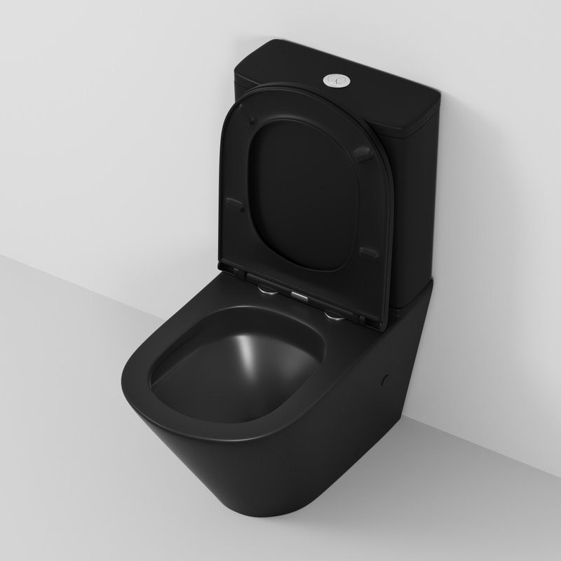 Унитаз-компакт напольный Grossman Торнадо GR-4449BMSQ матовый черный