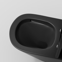 Унитаз-компакт напольный Grossman Торнадо GR-4449BMSQ матовый черный