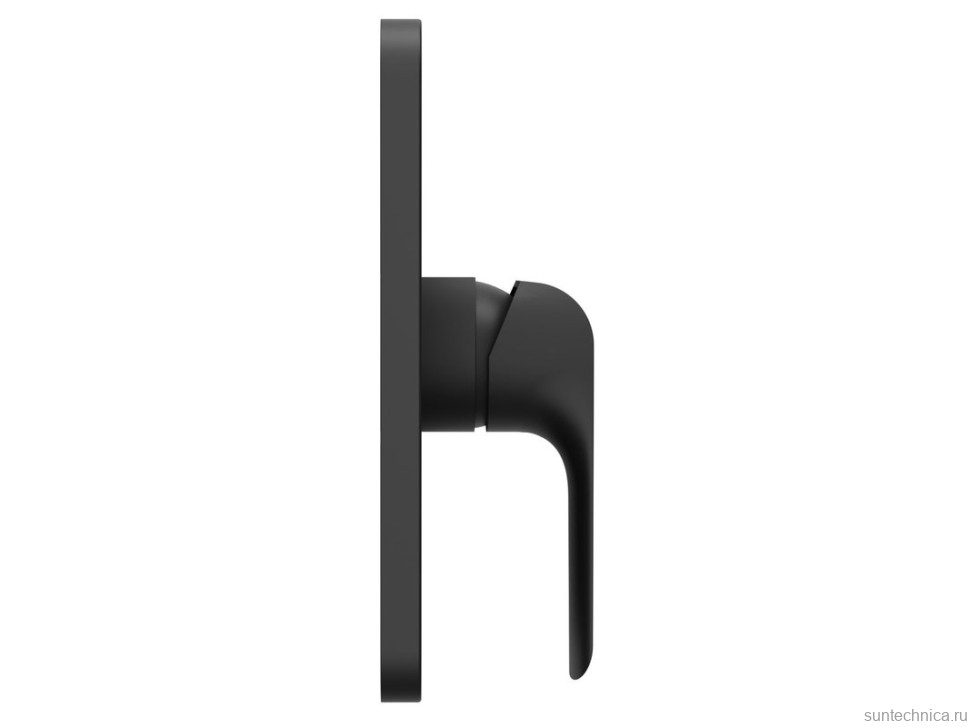 Встраиваемый смеситель для душа и ванны Ravak Flat FL 066.20 матовый черный