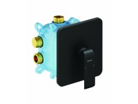 Встраиваемый смеситель для душа и ванны Ravak Flat FL 066.20 матовый черный