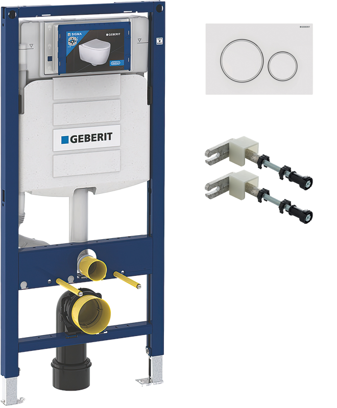 Система инсталляции для унитазов Geberit Duofix UP 320 111.300.00.5 с кнопкой Sigma 20 115.882.11.1 белой