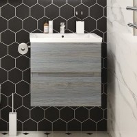 Тумба с раковиной Art&Max Techno подвесная, 70, сосна