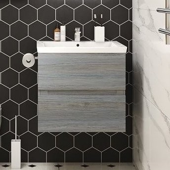 Тумба с раковиной Art&Max Techno подвесная, 70, сосна