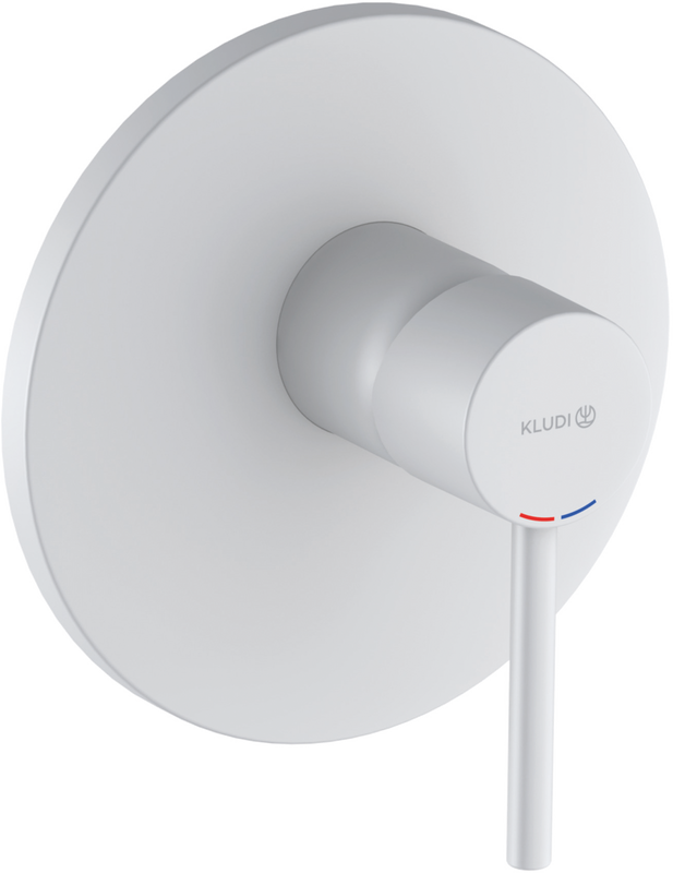 Встраиваемый смеситель для душа и ванны Kludi Bozz 386555376 матовый белый
