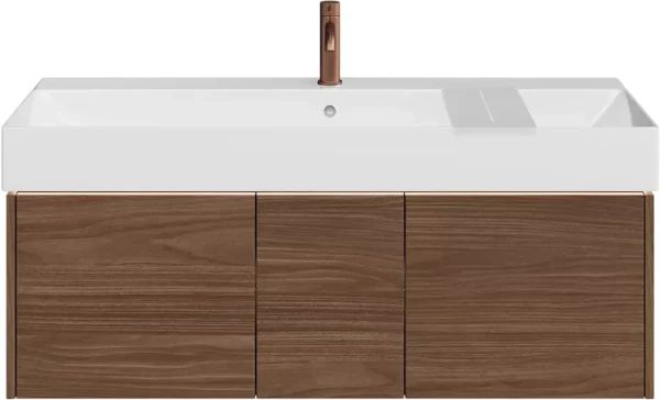 Тумба с раковиной KERAMA MARAZZI Grande 120 структурированный орех