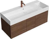 Тумба с раковиной KERAMA MARAZZI Grande 120 структурированный орех