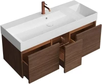 Тумба с раковиной KERAMA MARAZZI Grande 120 структурированный орех