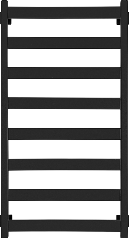 Полотенцесушитель водяной Secado Комано 1 105x55 см, матовый черный, лесенка