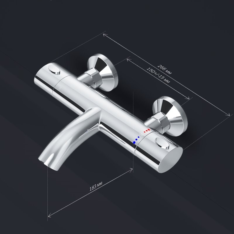 Термостатический смеситель AM.PM Sense 5 F7550064 для ванны и душа