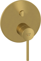 Встраиваемый смеситель для душа и ванны Kludi Bozz 38659N076 брашированное золото