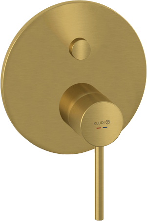 Встраиваемый смеситель для душа и ванны Kludi Bozz 38659N076 брашированное золото