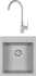 Комплект  Мойка кухонная Paulmark Zemar PM104651-GR серая + Смеситель для кухни Paulmark Holstein Ho212065-310 серый