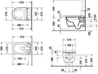 Унитаз подвесной Duravit ME by Starck 2529090000