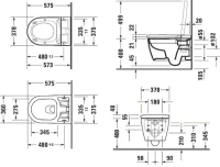 Унитаз подвесной Duravit ME by Starck 2529090000
