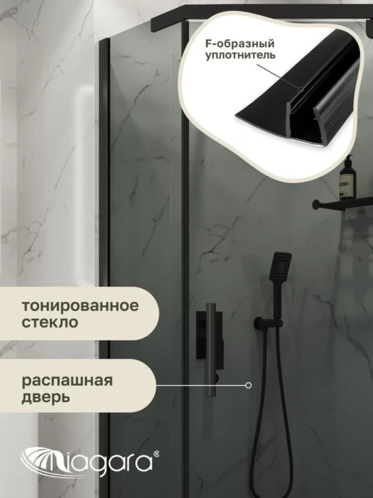 Душевая перегородка Niagara Eco NG-1010-14DT (100x100x190 см)