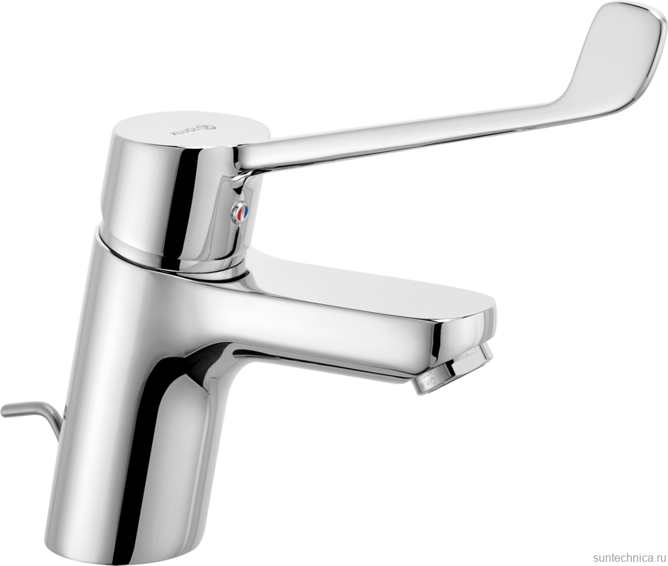 Смеситель для раковины Kludi Pure&Easy Care 372870565 для медицинских учреждений