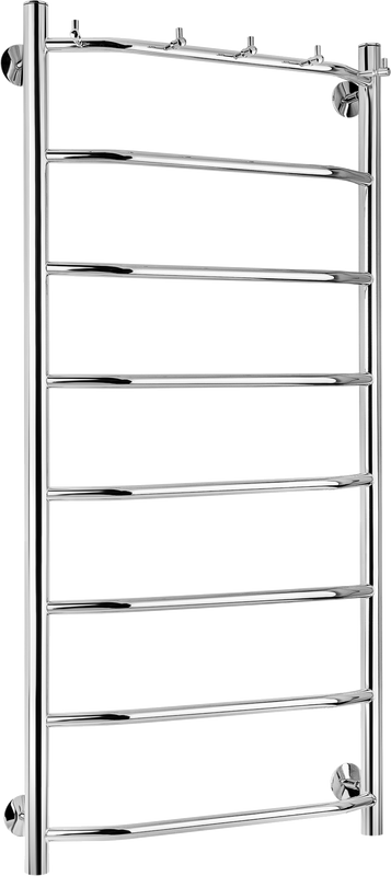 Полотенцесушитель электрический Secado Агата 1 К 105x55 см, подключение слева, глянцевый хром, лесенка