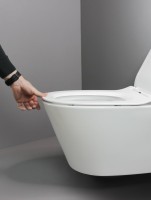 Унитаз подвесной Creo Creo CR1100R безободковый, с микролифтом