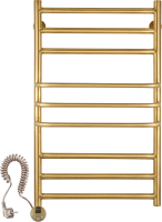 Полотенцесушитель электрический Secado Триест 4603777478513 105x55 см, подключение слева, бронза, лесенка, латунь