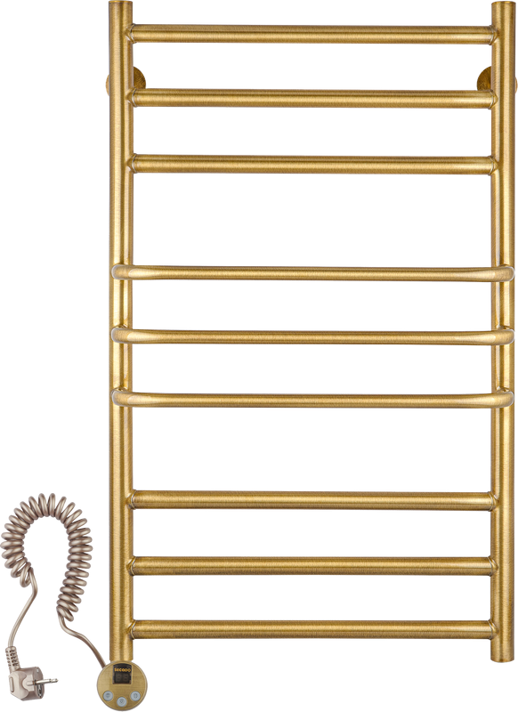 Полотенцесушитель электрический Secado Триест 4603777478513 105x55 см, подключение слева, бронза, лесенка, латунь