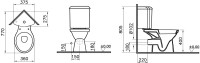 Унитаз-компакт напольный Norm Wenkel 9854B099-7200 угловой