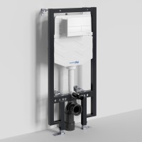 Система инсталляции для унитазов Wasserkraft Vils 56TLT.010.ME.WH04 с кнопкой смыва белой