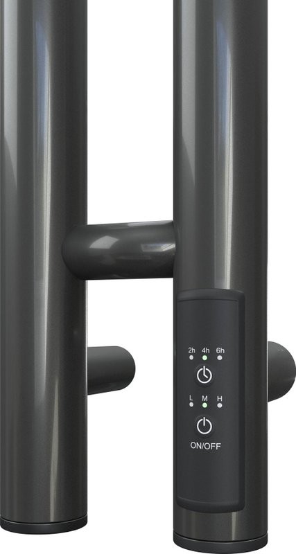 Полотенцесушитель электрический Point Деметра П3 PN12812GB 8х120, графит блеск