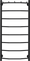 Полотенцесушитель водяной Secado Милан 1 К 100x55 см, матовый черный, лесенка