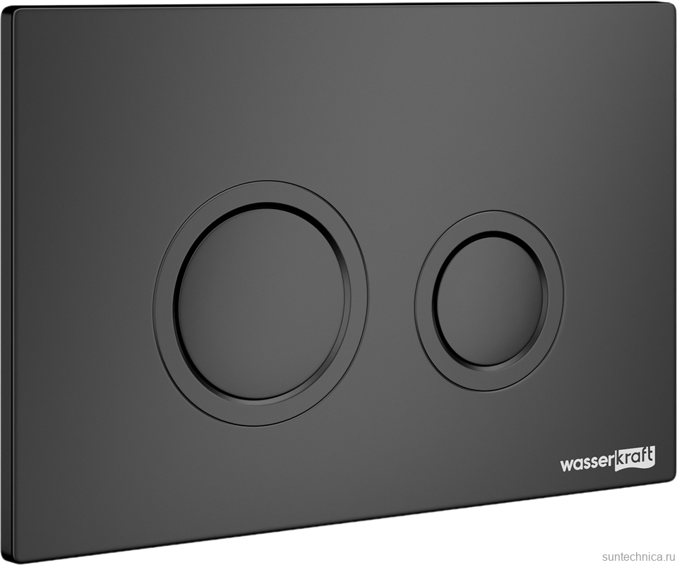 Система инсталляции для унитазов Wasserkraft Glan 66TLT.010.ME.WH.MB01 с кнопкой смыва матовой черной