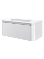 Тумба с раковиной Armadi Art Voi 100 подвесная, matt white