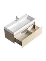 Тумба с раковиной Aqwella 5 stars Geometria 100 подвесная, 1 ящик, морская дюна