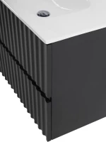 Тумба под раковину Art&Max Elegant 100 подвесная, серая матовая