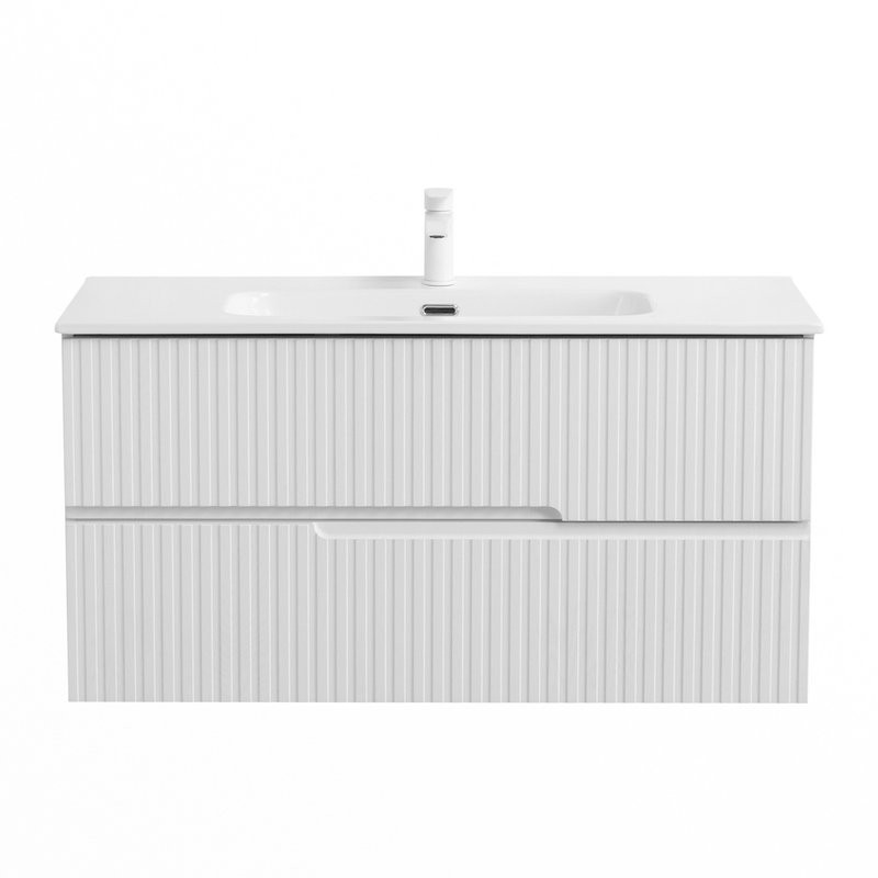 Мебель для ванной комнаты Cezares Duet 100 ясень белый софт, раковина Cezares CZR-8095-100