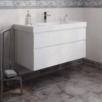 Мебель для ванной комнаты KERAMA MARAZZI Cubo 100 подвесная, белая матовая
