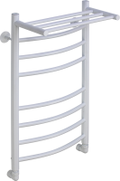 Полотенцесушитель водяной Comfysan Noumi W-8 80х40 80x45 см, матовый белый, лесенка, с полкой