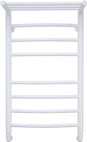 Полотенцесушитель водяной Comfysan Noumi W-8 80х40 80x45 см, матовый белый, лесенка, с полкой