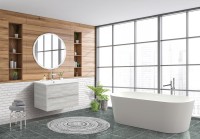 Тумба под раковину BelBagno Albano-Cer 80 подвесная, rovere vintage bianco